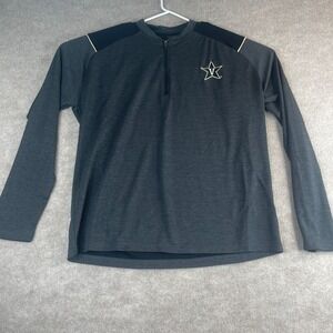 Champion Vanderbilt Commodores Quarter Zip Pullover Men's 2XL Dark Gray Athletic